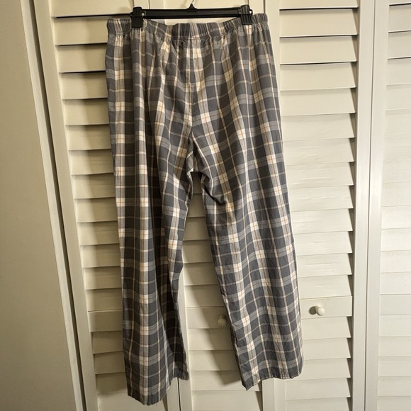 Vintage Disney Store Mickey Mouse Lounge Pants Adult Large Gray Plaid Sleepwear - Picture 9 of 10